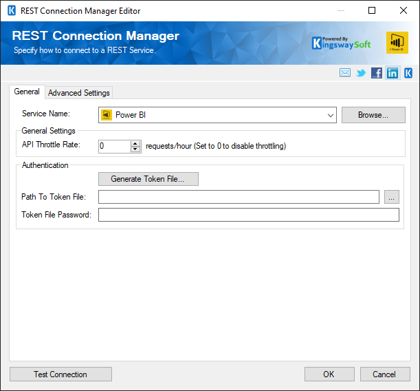Power BI Rest Connection manager